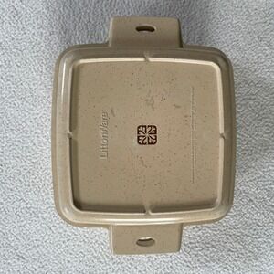 VTG Littonware 1.5 Qt Square Casserole Dish 39272, Lid 39271 Microwave Oven Safe